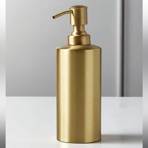 CB2 Elton Brushed Brass Soap Pump - NWOT